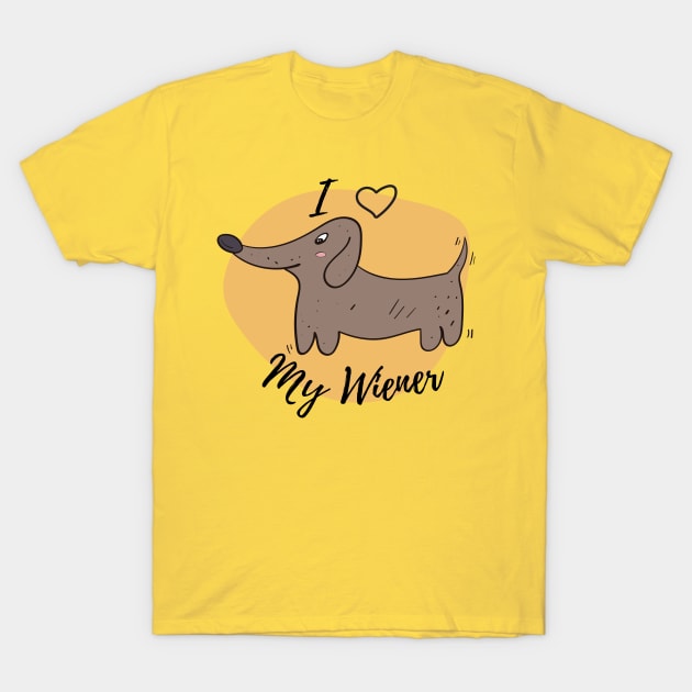 Wiener Love T-Shirt by Spatski